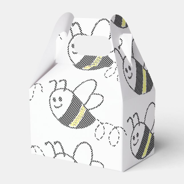 Ballotins Motif croisé Imprimer Baby shower d'abeille mignon (Verso)