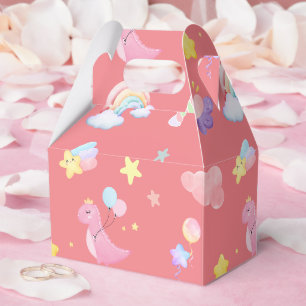 Ballotins Motif de ballon arc-en-ciel rose doux dinosaure