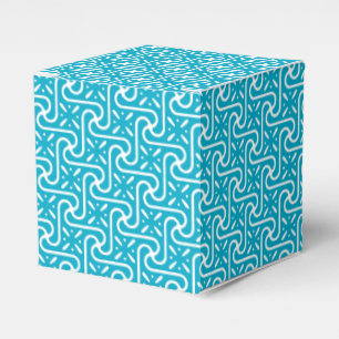Ballotins motif de carreau égyptien, turquoise et blanc