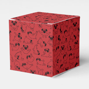 Ballotins motif de chien de compagnie yoga mignon sur fond r