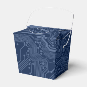 Ballotins Motif de circuit Geek bleu