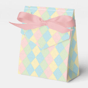Ballotins Motif de couleur pastel printemps/Pâques argyle
