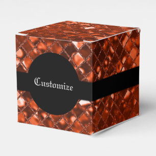 Ballotins Motif de Cube en mosaïque rouge étincelante Ballo