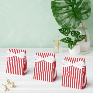 Ballotins Motif de fête à rayures rouges et blanches mignon