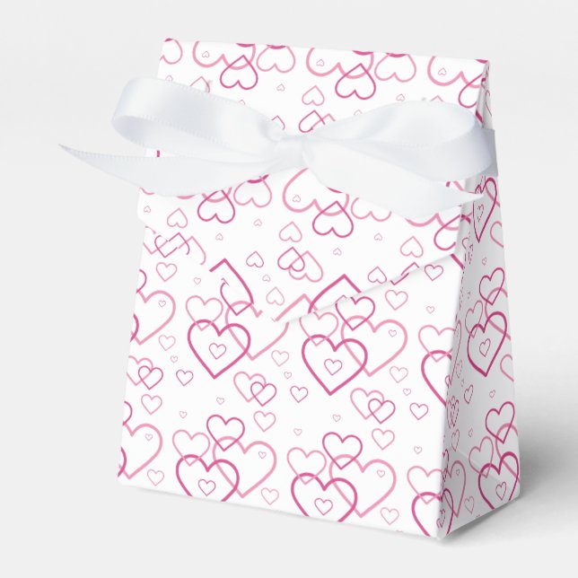 Ballotins Motif de formes de cœur roses - Saint-Valentin (Verso)