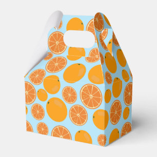 Ballotins Motif de fruits orange