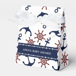 Ballotins Motif de gouvernail Ancre bleu et rouge marine