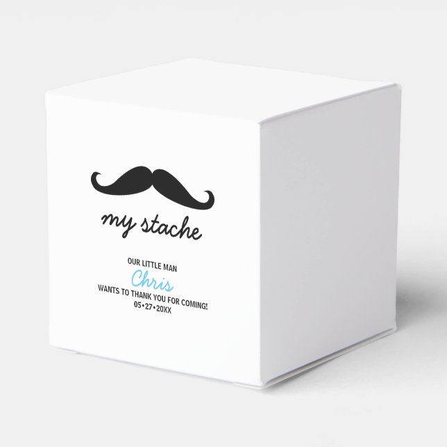 Ballotins Motif de la moustache de premier anniversaire (Arrière)