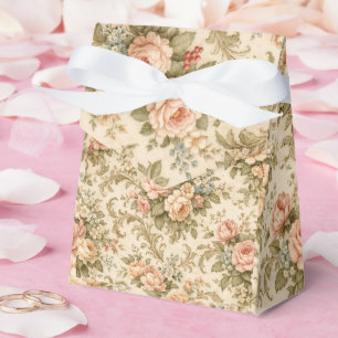 Ballotins Motif de roses florales vintage   Cottage shabby c