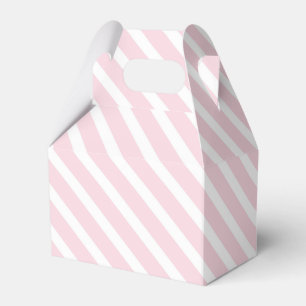 Ballotins Motif diagonal rose et blanc