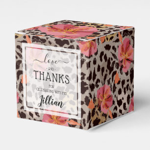 Ballotins Motif d'impression Leopard et Floral