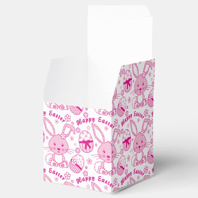 Ballotins Motif d'oeuf lapin lapin Joyeux boîte de Pâques (Ouvert)