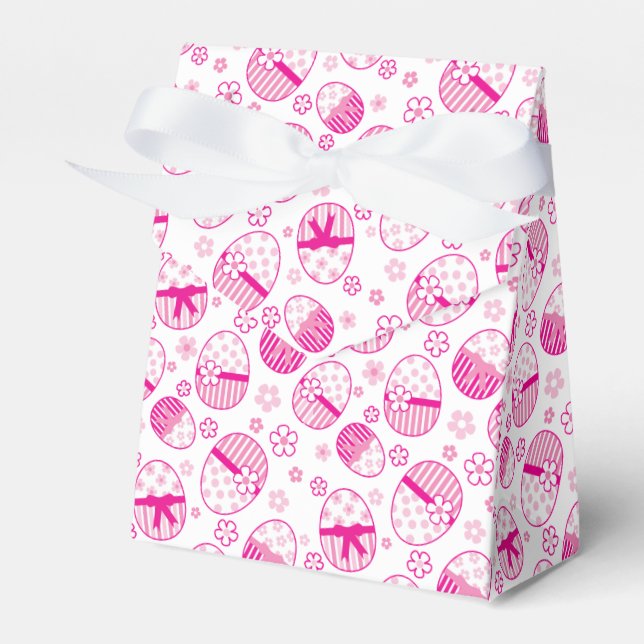Ballotins Motif d'oeufs de Pâques rose Bonne boîte de Pâques (Verso)