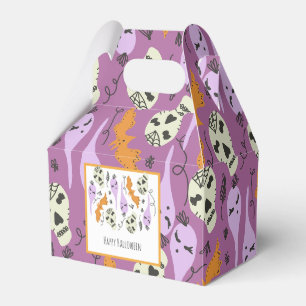 Ballotins Motif doodle crâne fantôme mignon Halloween Violet