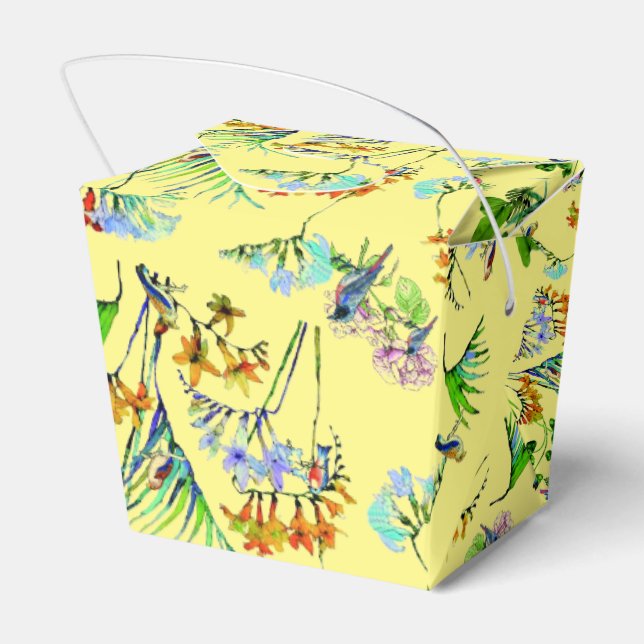 Ballotins Motif du paradis tropical jaune (Arrière)