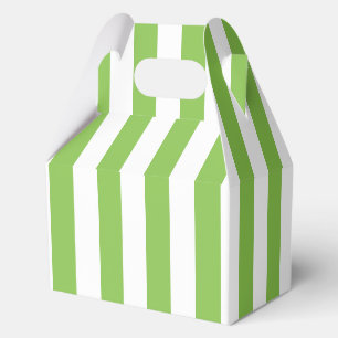 Ballotins Motif élégant rayé vert citron clair et blanc