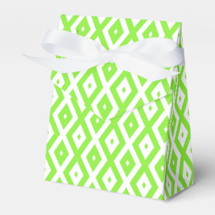 Ballotins Motif en diamant vert et blanc