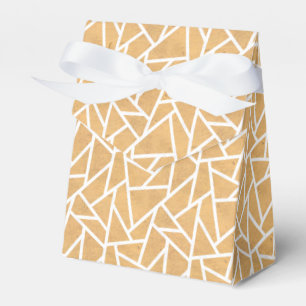 Ballotins Motif en mosaïque jaune et blanc