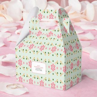 Ballotins Motif floral pastel mignon sans couture rose doux