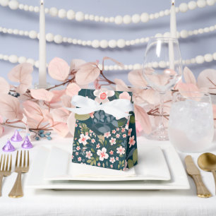 Ballotins Motif floral rose et blanc élégant