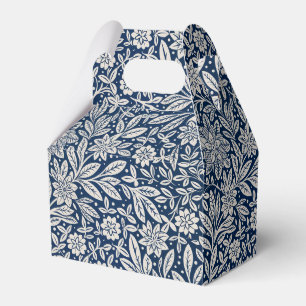 Ballotins Motif floral vintage bleu et blanc