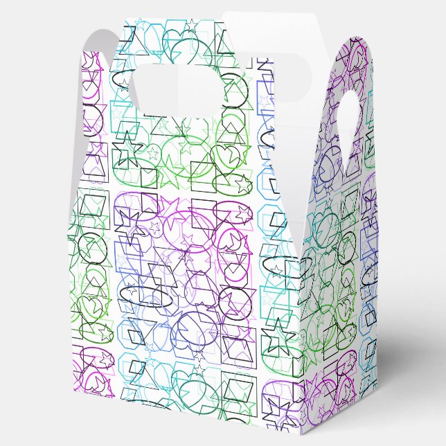 Ballotins Motif géométrique Abstrait | Carrelé et filtré | (Ouvert)