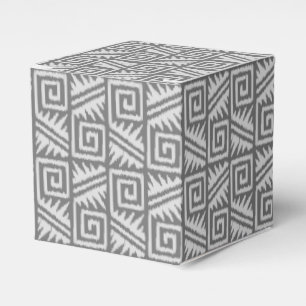Ballotins Motif Ikat Aztec - Nuances de gris / gris