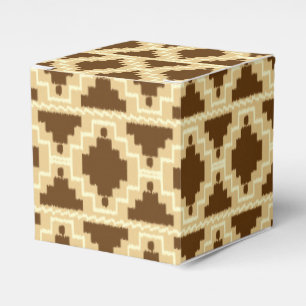 Ballotins Motif Ikat Aztec - Tan, brun et crème