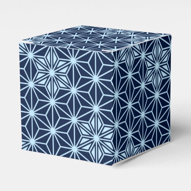 Ballotins Motif japonais Asanoha - bleu indigo (Verso)