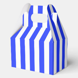 Ballotins Motif rayé bleu royal élégant brillant