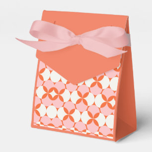 Ballotins Motif rose orange vibrant et ludique