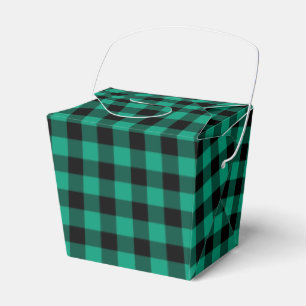 Ballotins Motif Rustique vert Plaid
