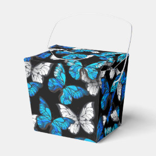 Ballotins Motif sans couleur foncée avec papillons bleus Mor