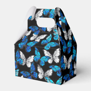 Ballotins Motif sans couleur foncée avec papillons bleus Mor