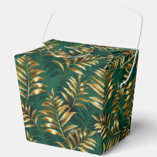 Ballotins Motif sans couture avec des fougères dorées