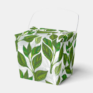 Ballotins Motif sans couture avec Feuilles de thé vert