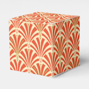 Ballotins Motif ventilateur Art déco - mandarin orange