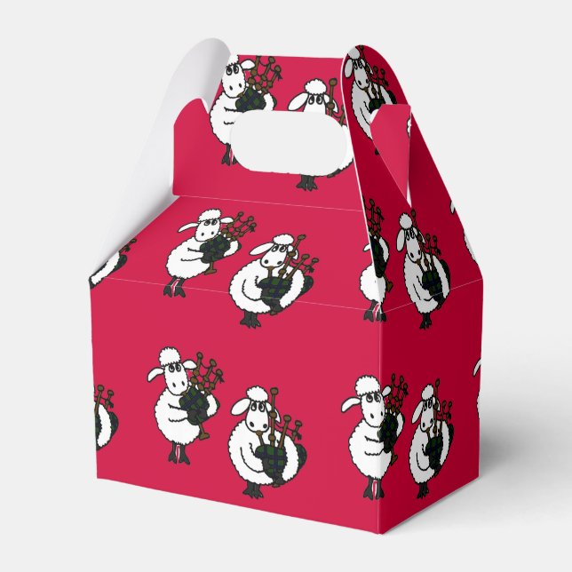 Ballotins Mouton Drôle Jouer Bagpipes Boîte Cadeau (Verso)