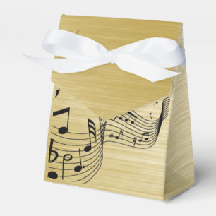 Ballotins Music Notes Brushed Gold