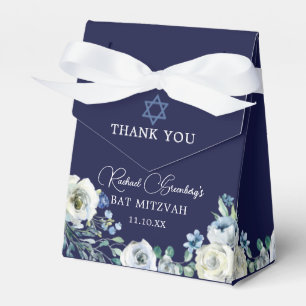 Ballotins Navy Blue Floral Custom Elegant Bat mitzvah Party