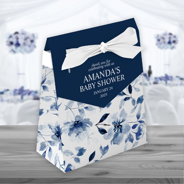 Ballotins Navy et floral bleu poussiéreux  (Créateur téléchargé)
