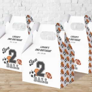 Ballotins Né 2 Ball Sport Thème Garçon Deuxième fête d'anniv