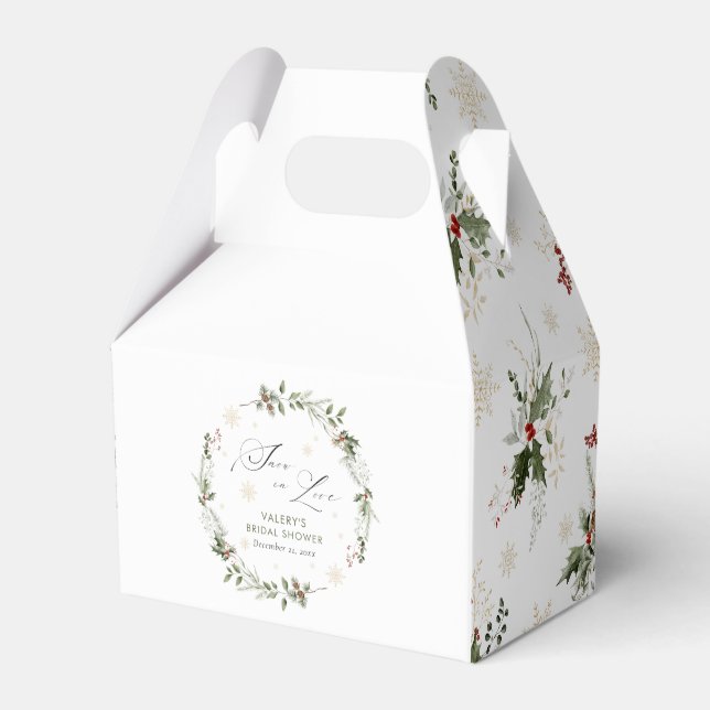 Ballotins Neige d'amour Baby Shower hivernal de mariage (Verso)