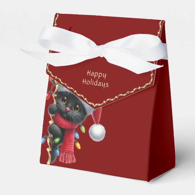 Ballotins Noël Black Cat boîte cadeau de vacances (Verso)