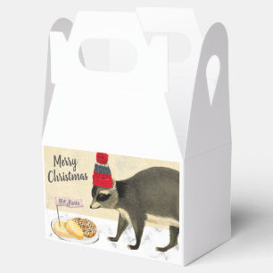 Ballotins Noël boîte de gâterie de biscuits personnalisés