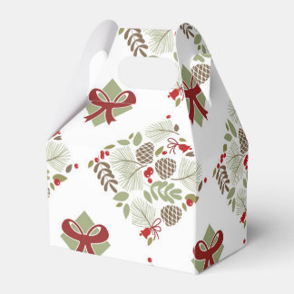 Ballotins Noël, élégant, hiver. Boîte cadeau