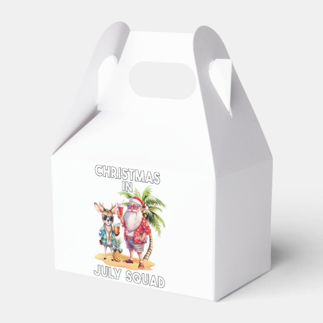 Ballotins Noël en Juillet Vacances de plage d'été Noël laid (Verso)