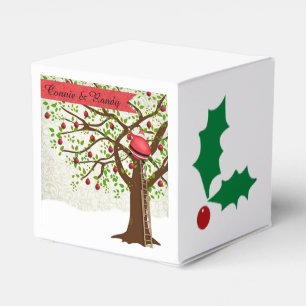 Ballotins Noël Mariage Favor Box Mariée Salle Père Noël