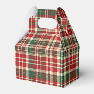 Ballotins Noël Plaid 01-PARTY FAVOR BOX, gable