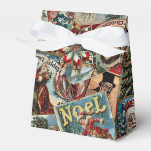 Ballotins Noël Rétro Vintage : Collage de Fêtes